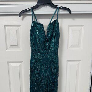 NEW!! Stacees Trumpet/Mermaid Prom Dress Dark Green